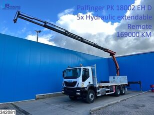 IVECO Trakker 360 6x4, EURO 6, Palfinger, Remote, Steel suspension kamion s ravnom platformom