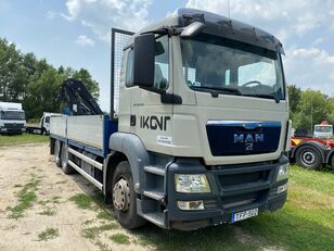 MAN TGS 26.400 6x4 BL - Pritsche + Crane HIAB211E1 HIDUO  + FUNK kamion s ravnom platformom