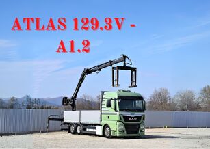 MAN TGX 26.440 Pritsche 6,60 m* ATLAS 129.3V-A1.2 kamion s ravnom platformom