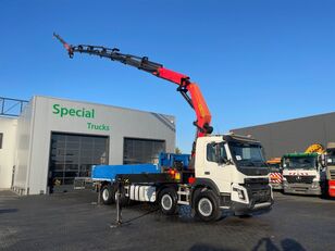 Volvo FMX 430 8x4 (Euro 6) + Palfinger PK42002-SH F + Flyjib PJ060 B m kamion s ravnom platformom