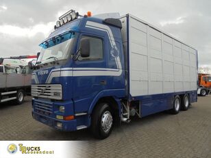 Volvo FH 12.520 + Manual + 6x2 + Animal transport + Euro 2 + blad-blad kamion za prijevoz stoke