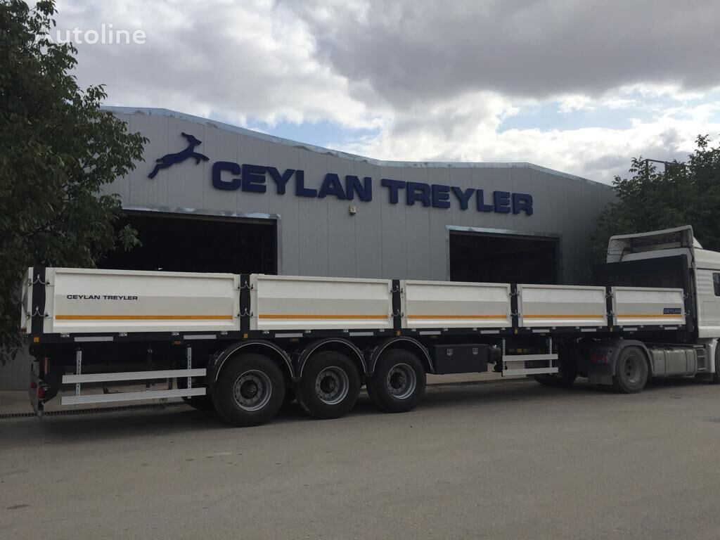 nova Ceylan 3 AXLES FLATBED&PLATFORM WITH SIDE COVER  poluprikolica sa ravnom platformom