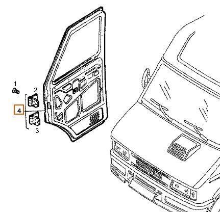 Puerta Delantera Derecha Iveco Daily I 40-10 W 93930941 vrata za IVECO Daily I 40-10 W kamiona